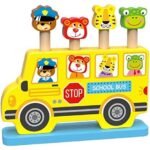 Wooden Educational Pop Up Bus
