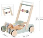 Wooden Galloping Ponies 2-in-1 Push & Pull Learning Walker - Image 7