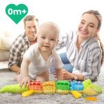 The Cuddle Croc, Musical Stuffed Infant Activity Toy with Teether, Rattle & Crinkles - Image 6