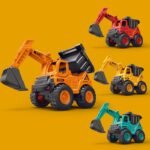 Inertial Excavator Dump Truck Toy - Engineering Vehicle for Kids 