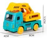 Children’s Mini Alloy Pull Back Car Set - Fire Truck, Excavator & Toy Vehicles  - Image 6