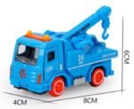 Children’s Mini Alloy Pull Back Car Set - Fire Truck, Excavator & Toy Vehicles  - Image 9