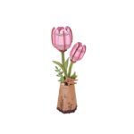 3D Wooden Puzzle – Pink Tulip