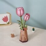 3D Wooden Puzzle – Pink Tulip - Image 2