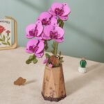 Purple Moth Orchid 3D Wooden Puzzle - Image 2