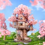 Sakura Tree House 3D Wooden Puzzle - Image 2