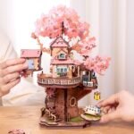 Sakura Tree House 3D Wooden Puzzle - Image 3