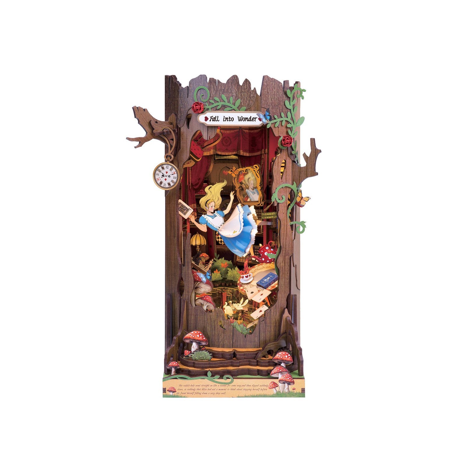 Hands_Craft_DIY_Miniature_Book_Nook_Kit_Fall_into_Wonder.jpg Fall into Wonder Book Nook - Image 1