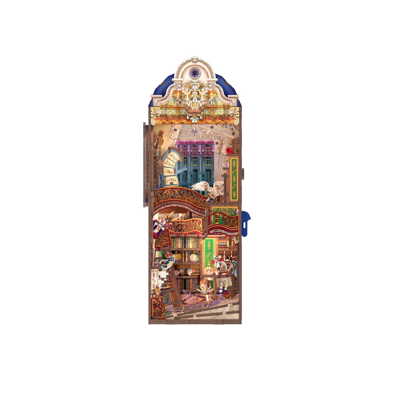 Hands_Craft_DIY_Miniature_Book_Nook_Kit_Magical_Library.jpg Magical Library Book Nook - Image 1