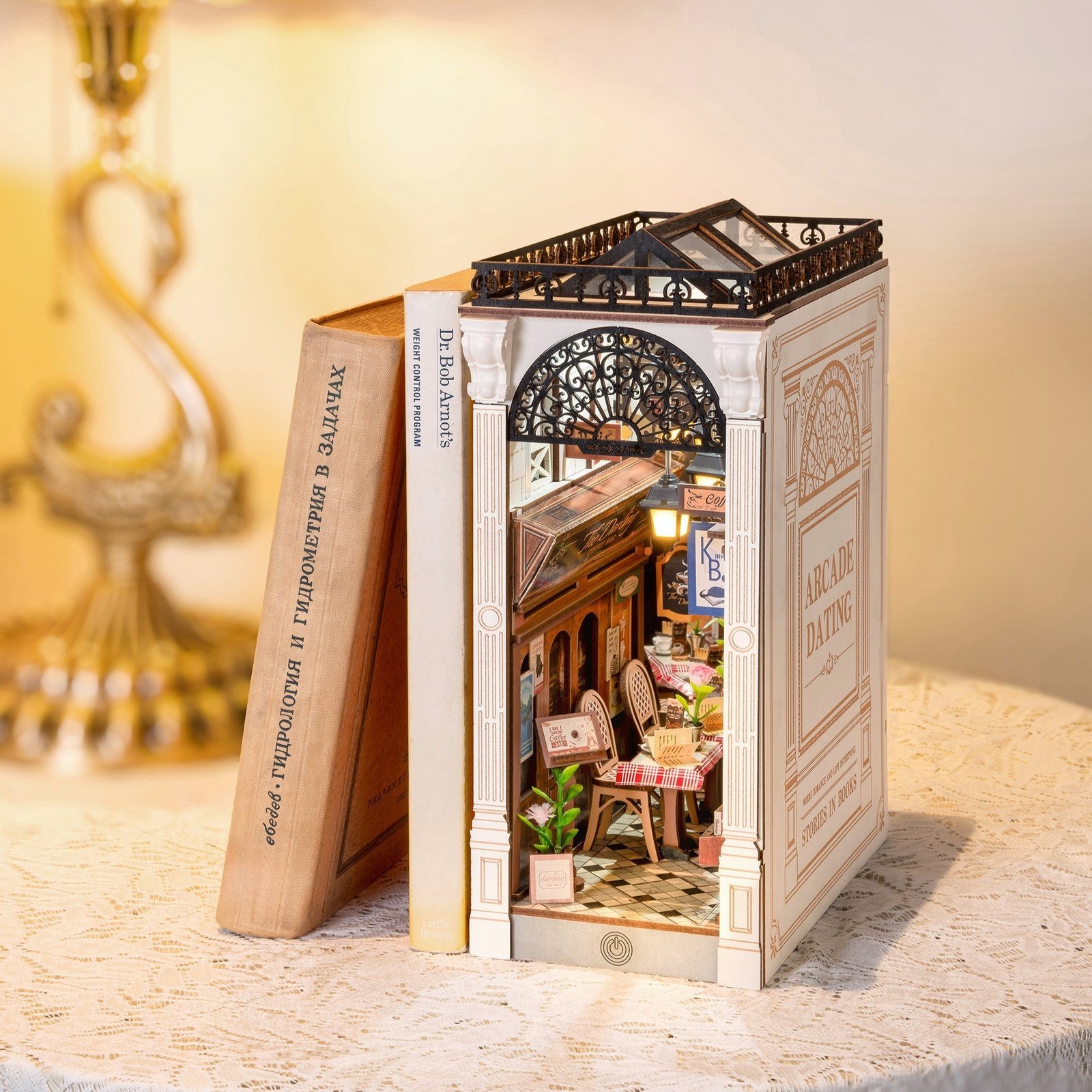 Paris Arcade Date w/ Dust Cover Book Nook Kit - Image 2