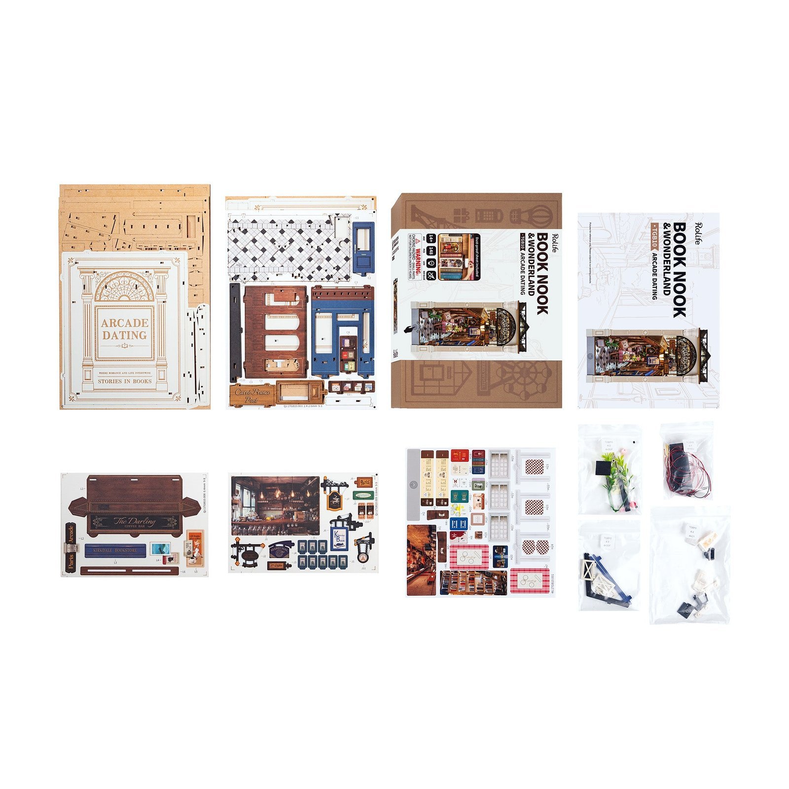 Paris Arcade Date w/ Dust Cover Book Nook Kit - Image 8