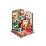 Christmas Fireplace Book Nook