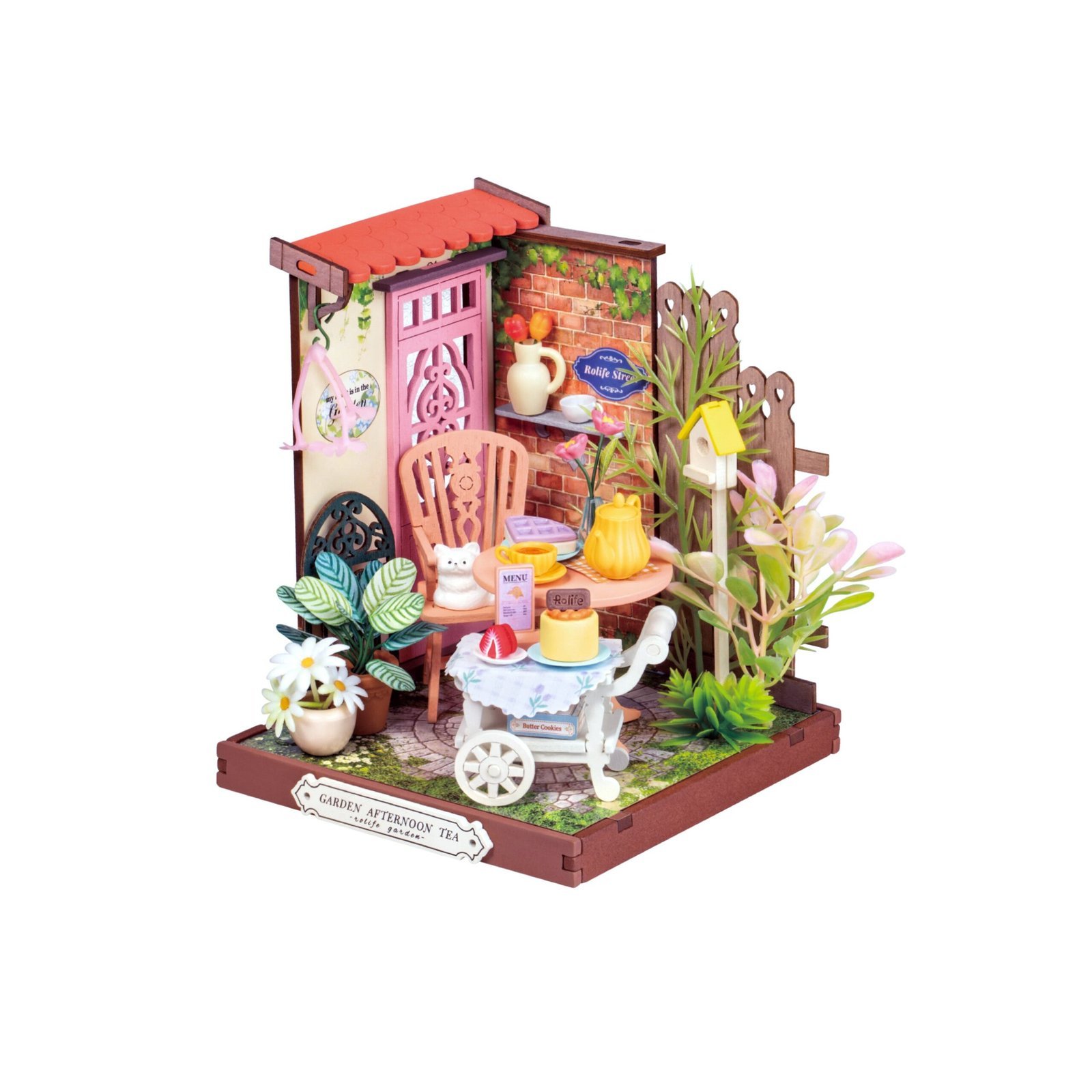 Hands_Craft_DIY_Miniature_House_Kit_Fancy_Tea_Yard-1-scaled-1.jpg Fancy Tea Yard Book Nook - Image 1