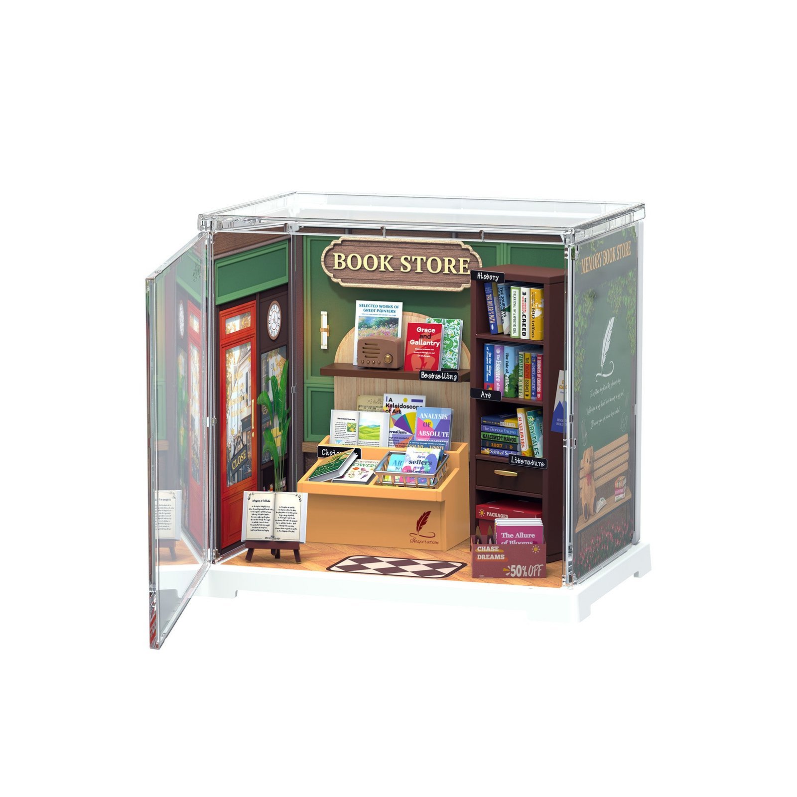 Cozy Corner Bookstore Book Nook - Image 1