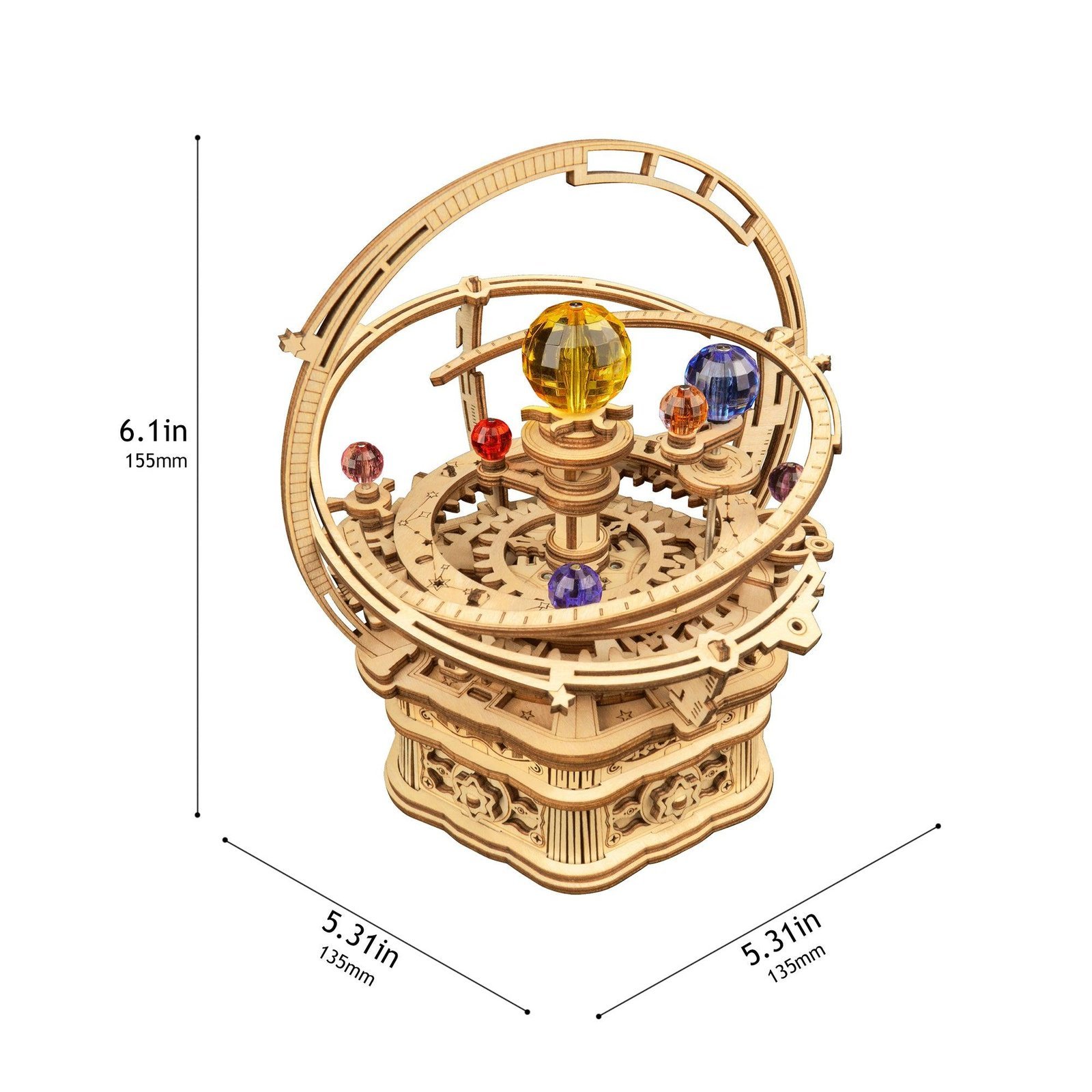 3D Wooden Puzzle Music Box – Starry Night - Image 4