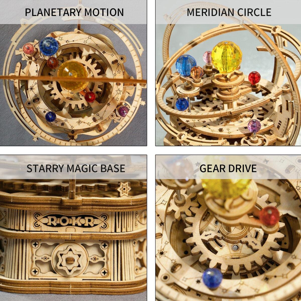 3D Wooden Puzzle Music Box – Starry Night - Image 5