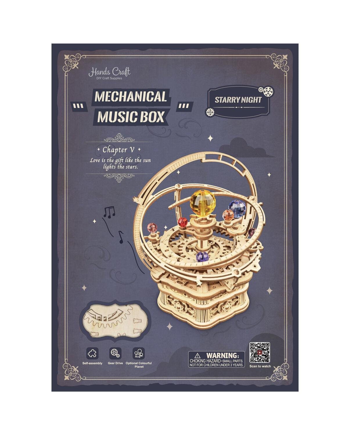 3D Wooden Puzzle Music Box – Starry Night - Image 7