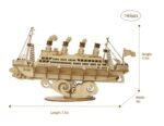 Sailing Ship 3D Wooden Puzzle - Image 3