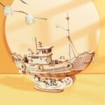 Fishing Ship 3D Wooden Puzzle - Image 2