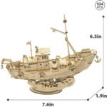 Fishing Ship 3D Wooden Puzzle - Image 4
