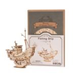Fishing Ship 3D Wooden Puzzle - Image 5