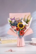3D Wooden Flower Puzzle – Friends Flower Bouquet - Image 2