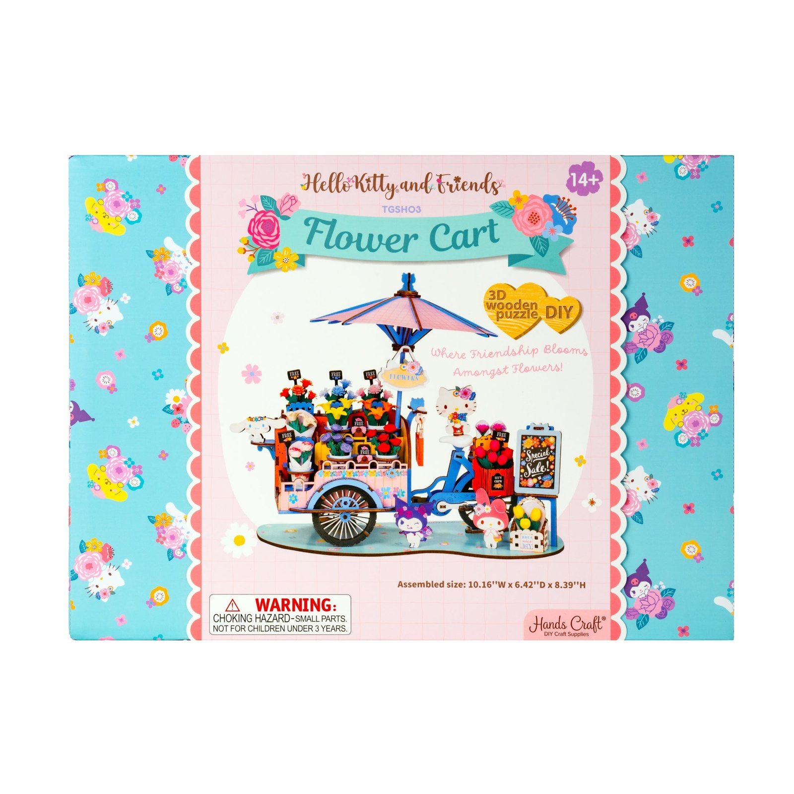 Friends Flower Cart 3D Wooden Puzzle - Image 8