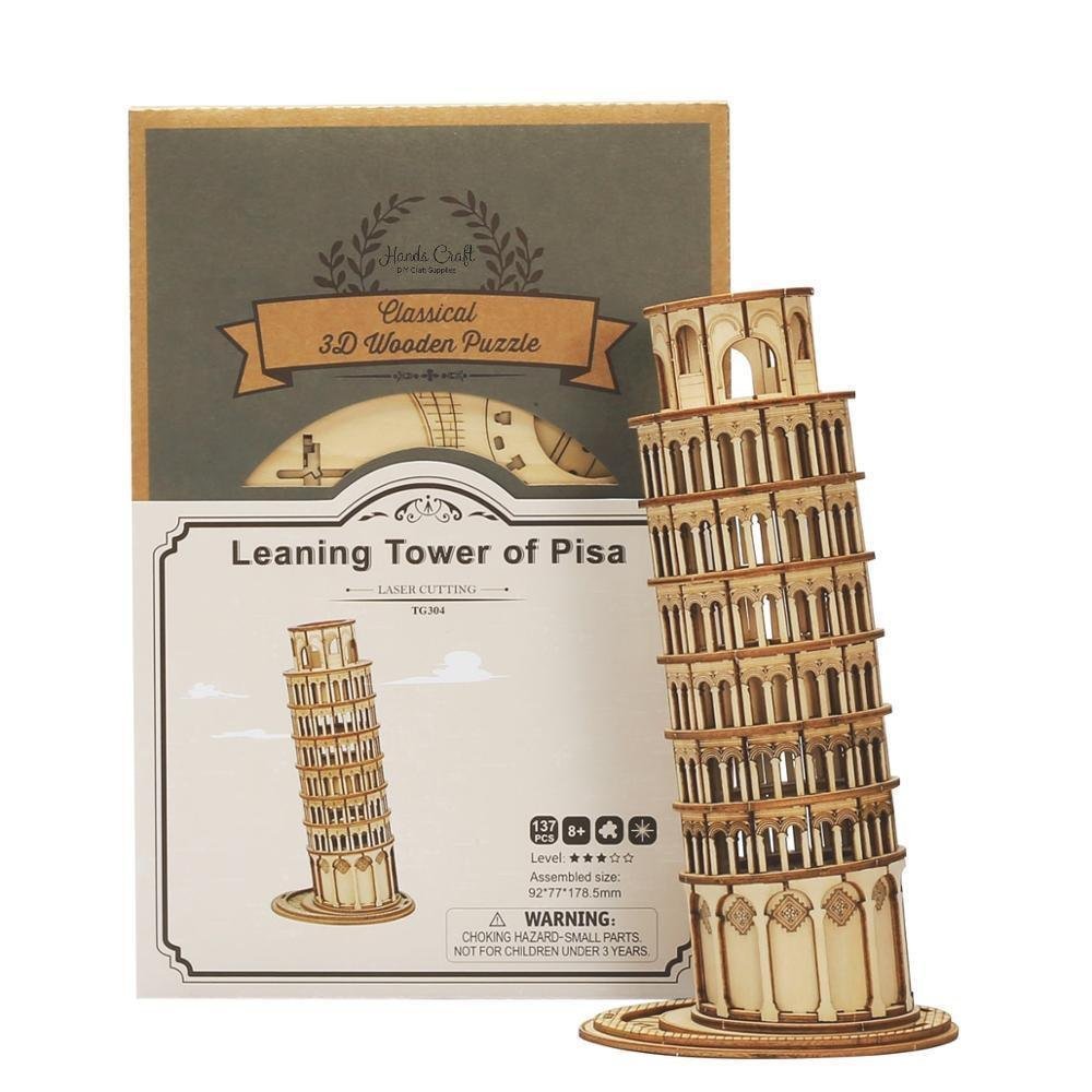 Leaning Tower of Pisa 3D Wooden Puzzle - Image 5