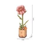 Pink Rose 3D Wooden Puzzle - Image 2