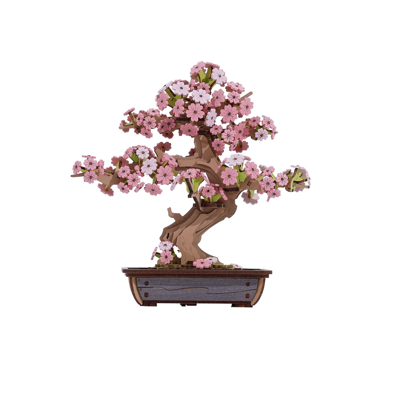 Hands_Craft_DIY_Miniatures_3D_Wooden_Puzzle_Sakura_Bonsai.jpg Sakura Bonsai 3D Wooden Puzzle - Image 1