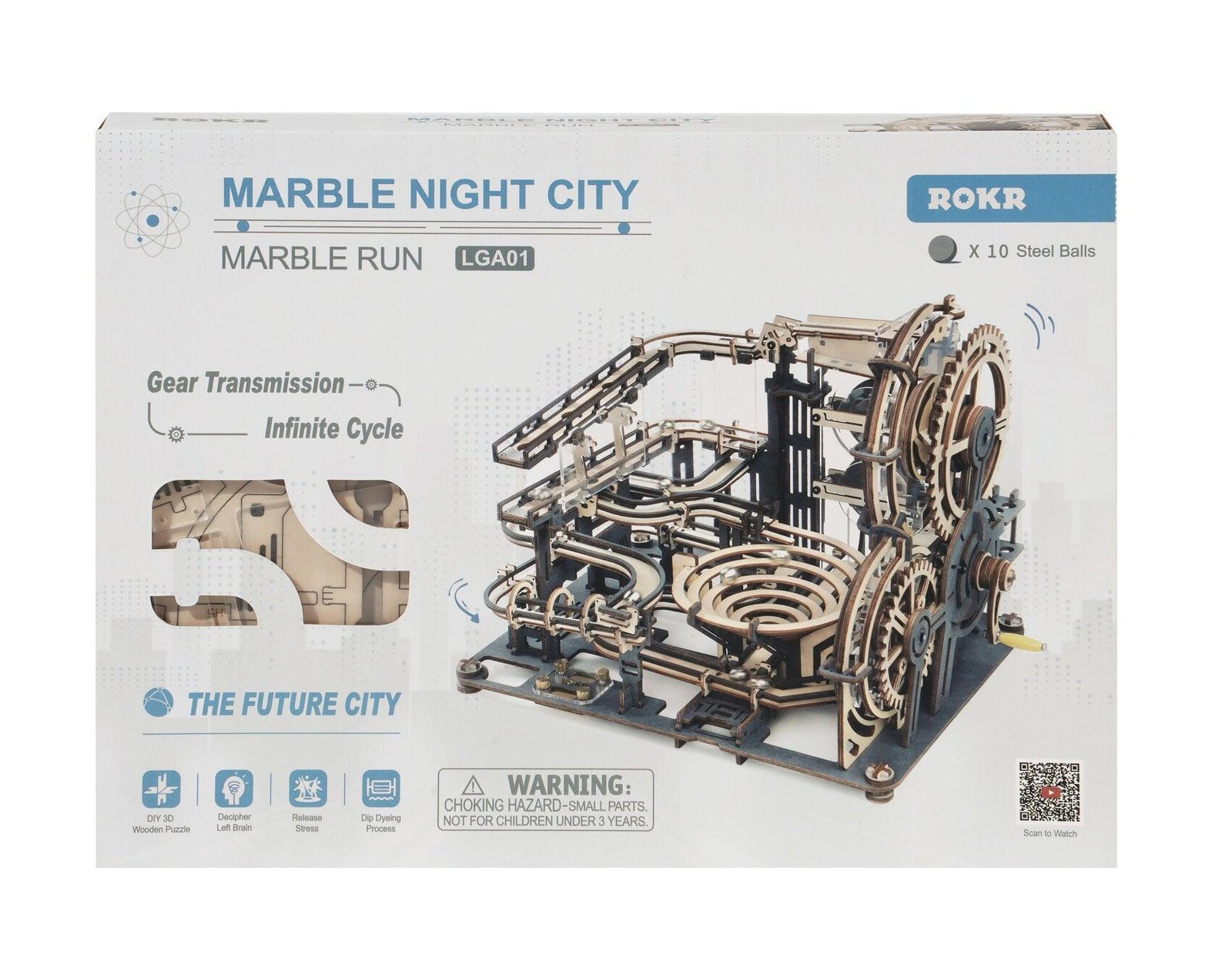 Marble Night City 3D Wooden Puzzle - Image 2