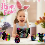 Rainbow Scratch Notes for Kids – 125 Sheets with Wooden Stylus & Stencils  - Image 2