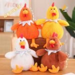 Big Belly Chicken Plush Toy - Cuckoo Rooster Doll for Kids  - Image 3