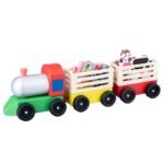 Wooden Toy Fire Truck & Car Transport Vehicle Set for Kids  - Image 6