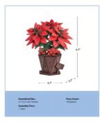 3D Wooden Puzzle – Poinsettia - Image 5