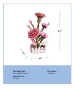 3D Wooden Puzzle – Carnation Bloom Set - Image 5