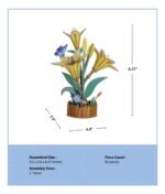 3D Wooden Puzzle – Lily Bloom Set - Image 5