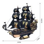 3D Wooden Puzzle – The Seahorse Barque Model Kit - Image 6